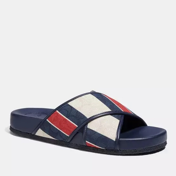 Coach men crossover sandals - Picture 1 of 10